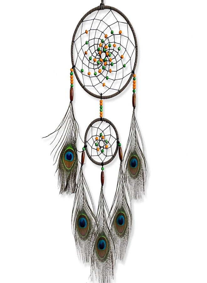 Awlee Dream Catchers Wall Hanging Room Decor Handmade Peacock Feather for Girls Boys Bedroom Decoration Craft Gift - Image 1