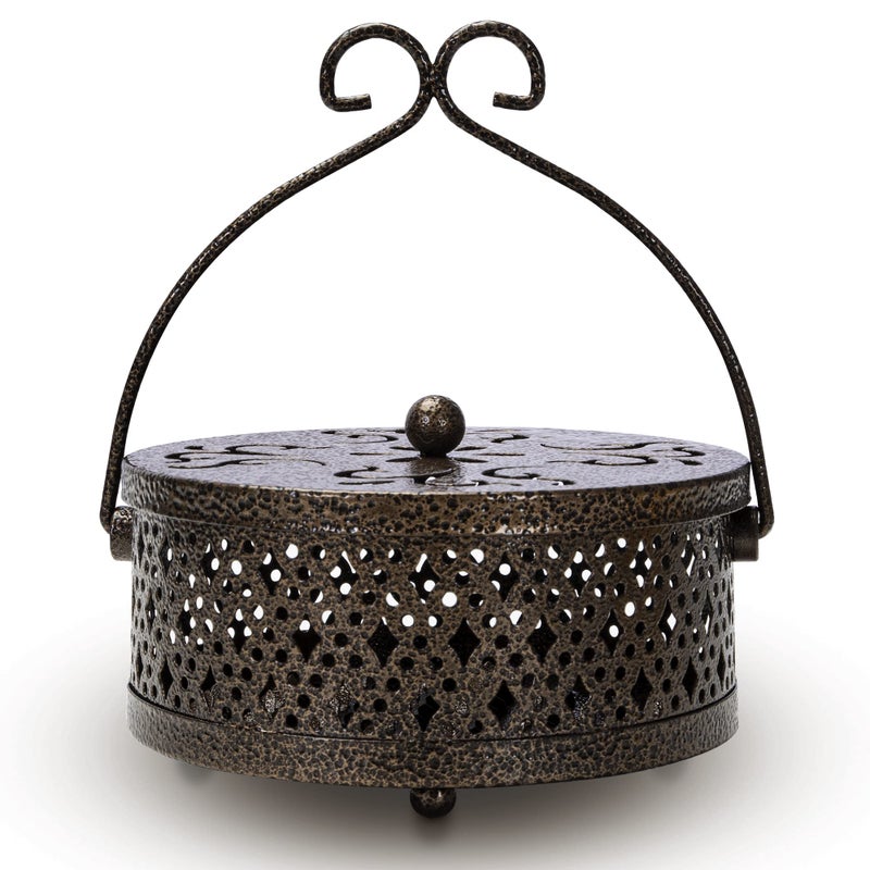 MyLifeUNIT Mosquito Coil Holder, Retro Portable Mosquito Incense Burner for Home and Camping (Bronze) - Image 1