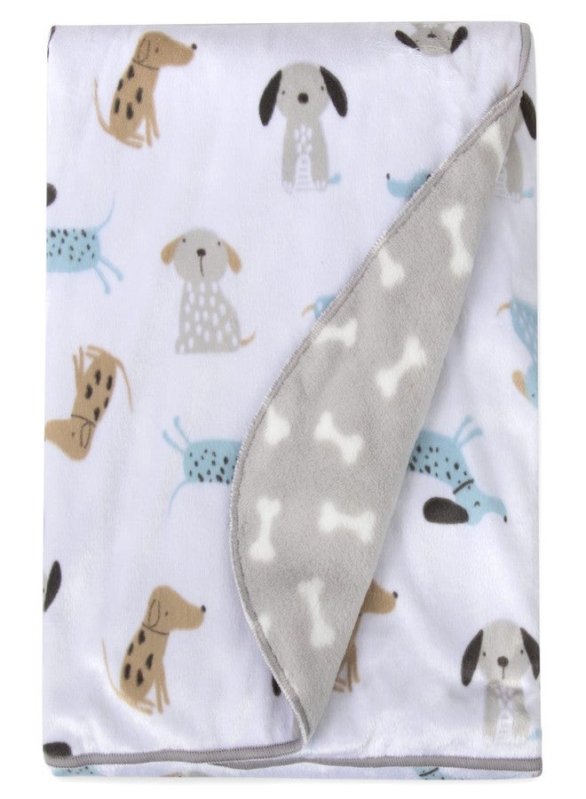 Baby Essentials Sherpa Fleece Baby Blankets for Boys and Girls – Colorful, Reversible Baby Blankets for Newborns, Infants, Toddlers, and Nursery (Puppy Grey) - Image 3