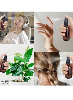 HYFY Amber Glass Spray Bottles 6 Pack for Essential Oils Empty Bottle Small Fine Mist Spray Bottle Glass Bottle Reuasable Spray Bottle Amber Bottle 60 ml  - Image 4