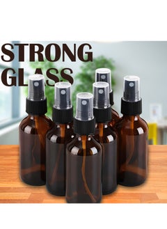 HYFY Amber Glass Spray Bottles 6 Pack for Essential Oils Empty Bottle Small Fine Mist Spray Bottle Glass Bottle Reuasable Spray Bottle Amber Bottle 60 ml  - Image 5