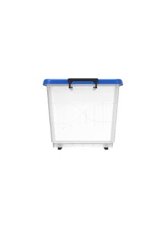 132L Clear Plastic Storage Box With Wheels & Lockable Lid (Blue) - pzsku/Z489FC3EE0E1B98AA2127Z/45/_/1729590624/2a50a7f6-1a47-4850-962c-5161f8ee4db0