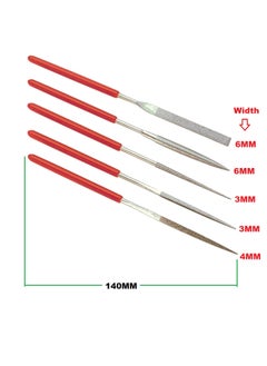 Inditrust Inditrust Multi type 5pc mini file set 3x140mm use for for Metal Glass Stone Jewelry Art and Craft Work Tool Set  - Image 4