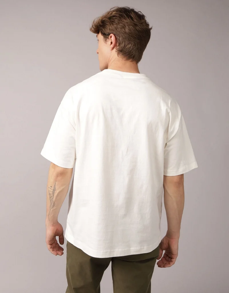 امريكان ايجل تي-شيرت فضفاض بقبة مستديرة