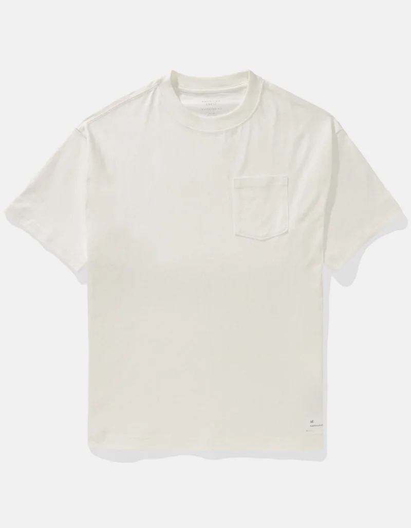 American Eagle  Oversized Crewneck T-Shirt for Men | Best Price UAE