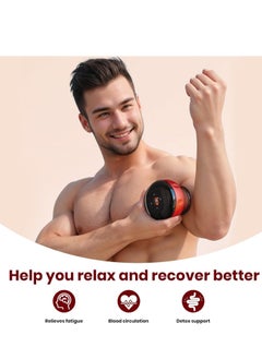 JAJEEK Smart Dynamic Cupping Therapy Set – 4-in-1 Cellulite Massager & Vacuum Therapy Machine – Gua Sha Tool with 12 Suction & Heat Levels, Red – Body Shaping, Cellulite Removal & Muscle Relaxation  - Image 5