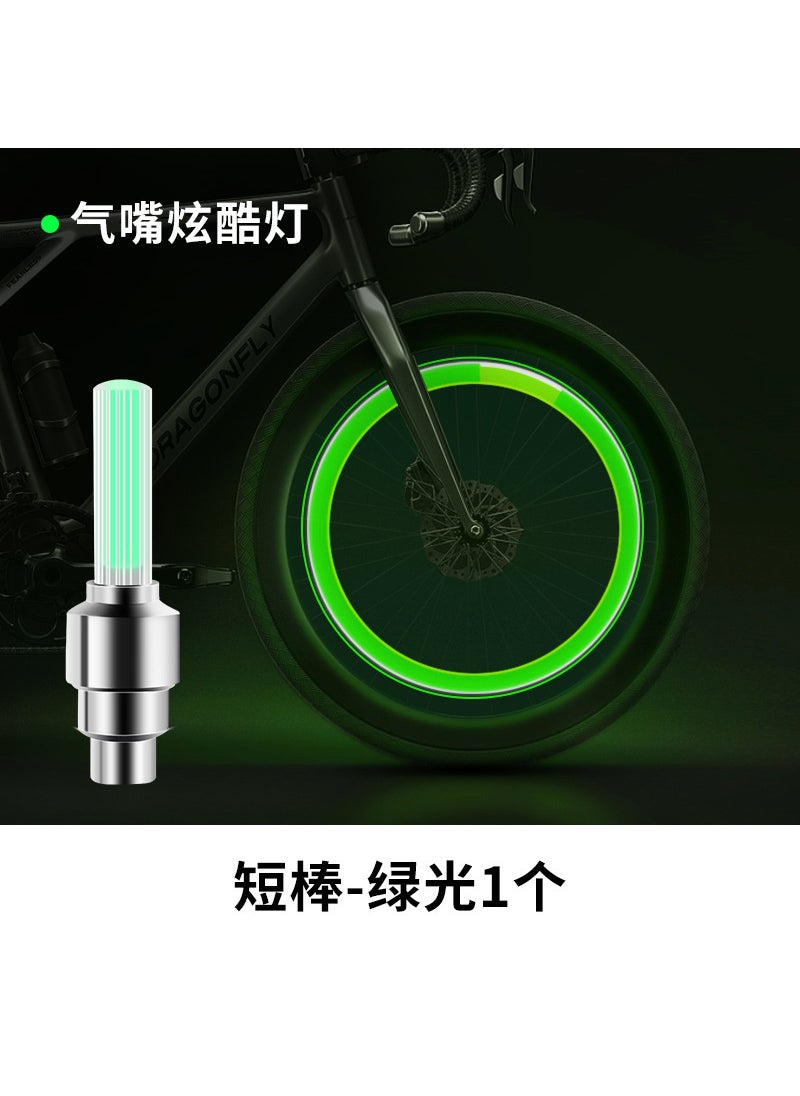 Generic - Bicycle Valve Cap Light Colorful Warning Wheel Lamp Green gas nozzle lamp 1 - Image 1