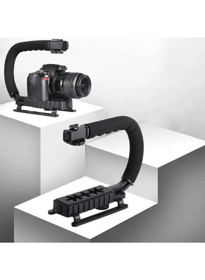 AY-49U C Type Portable Vlog Kit - LED Light Microphone Camera Bracket, Bluetooth Remote - Smartphone Video Making Kit - Perfect For Vloggers, Podcasts, Live Streaming, Youtube, Teaching And more  - Image 5