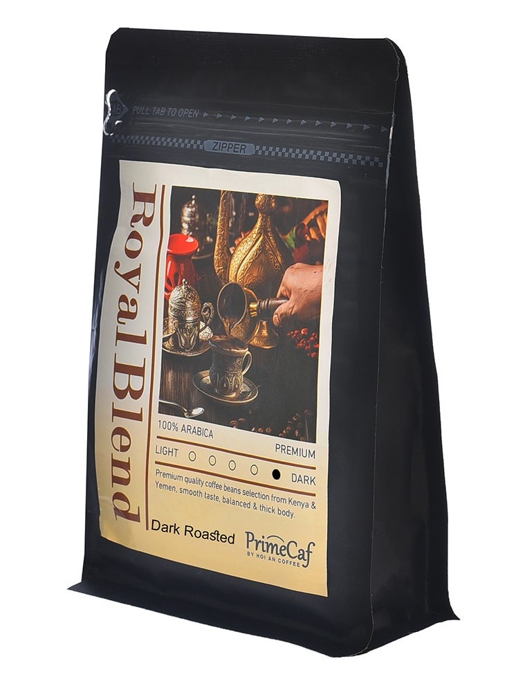PrimeCaf Royal Blend Turkish Coffee 100% Arabica, Dark Roasted ,with cardamom, 250gm  - Image 2