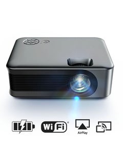 AROAQ 1080p high-definition projector, durable Portable Mini Projector, wireless same-screen video projector for home and office, Same screen model [Mobile phone with same screen without battery]  - Image 1