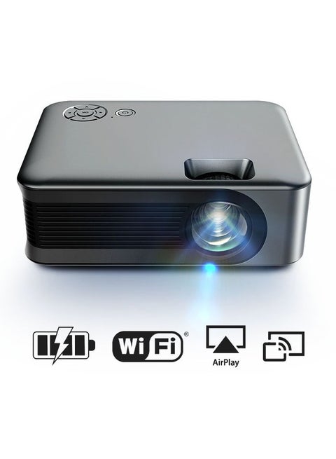 1080p high-definition projector, durable Portable Mini Projector, wireless same-screen video projector for home and office, Same screen model [Mobile phone with same screen without battery]