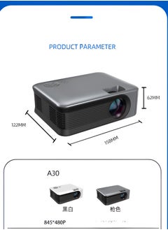 AROAQ 1080p high-definition projector, durable Portable Mini Projector, wireless same-screen video projector for home and office, Same screen model [Mobile phone with same screen without battery]  - Image 3