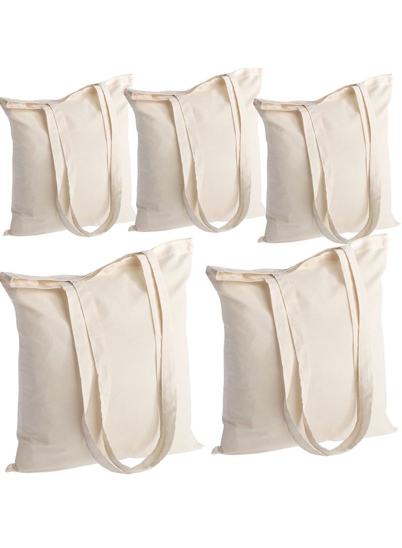 حقيبة حمل قطنية اقتصادية، حقائب قماشية خفيفة الوزن وقابلة لإعادة الاستخدام لتسوق البقالة، مناسبة للاستخدام الشخصي، والإعلان، والترويج، والهدايا، والهبات، والأنشطة - Image 1