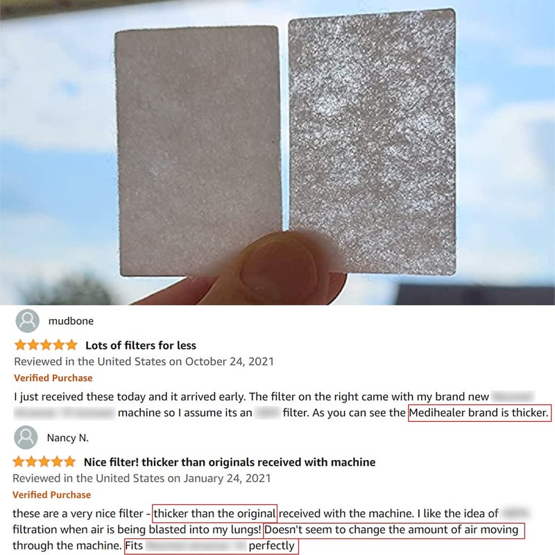 Medihealer 70 Packs CPAP Filters - Three Year Supply Filters for AirSense 10, for AirCurve 10- S9, for AirStart Series - Medihealer Replacement Filters Supplies - Image 5