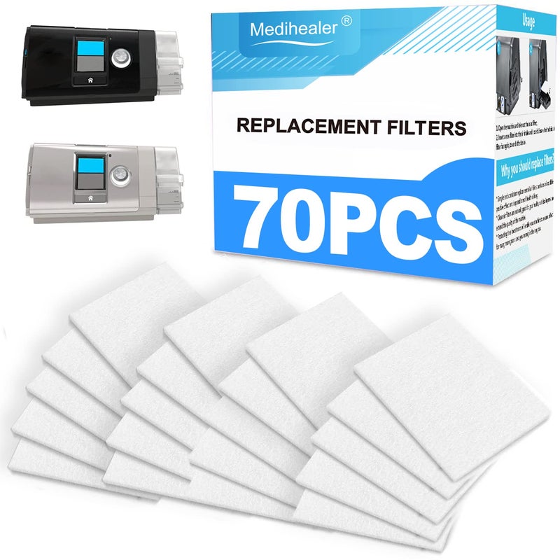 Medihealer 70 Packs CPAP Filters - Three Year Supply Filters for AirSense 10, for AirCurve 10- S9, for AirStart Series - Medihealer Replacement Filters Supplies - Image 1