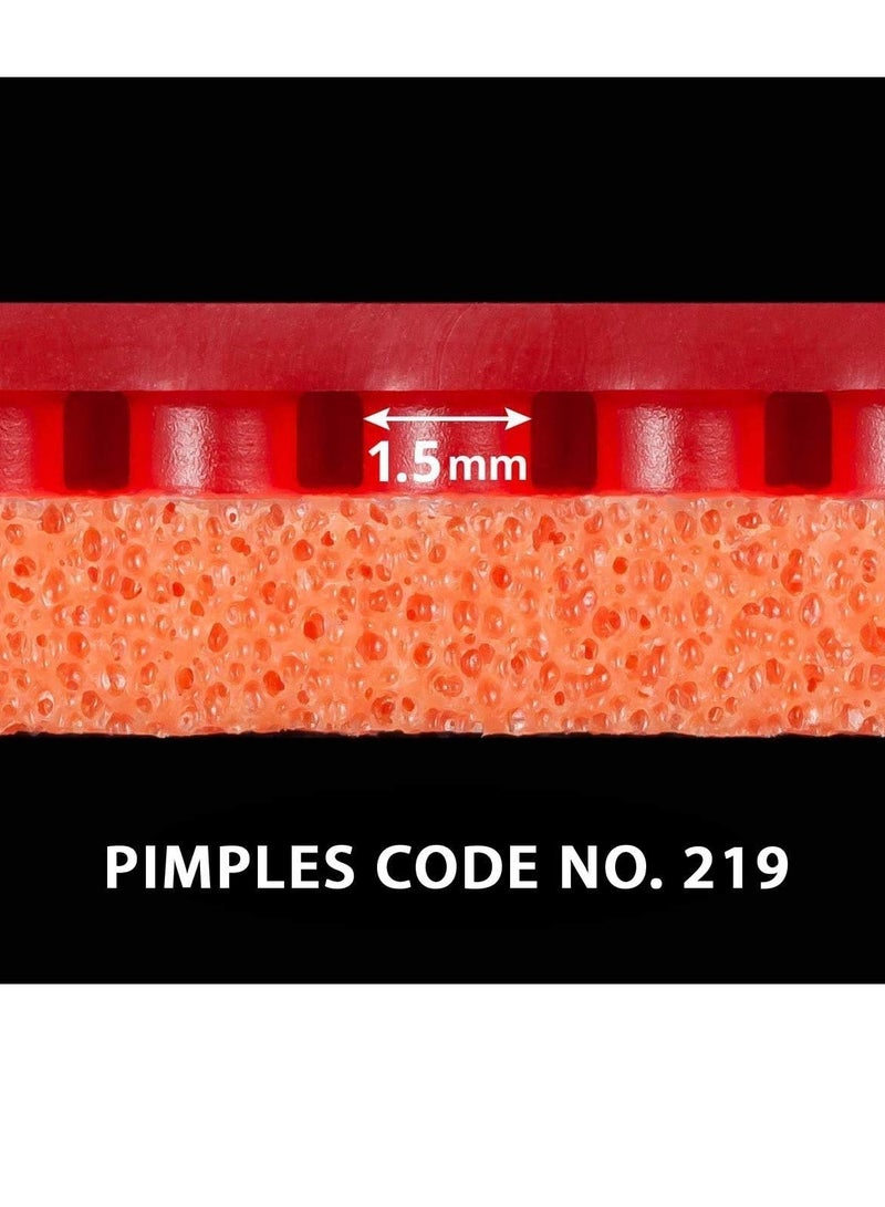 BUTTERFLY Butterfly Tenergy 19 Table Tennis Rubber Professional Butterfly Table Tennis Rubber Red (1.7mm) 4906901209817  - Image 2