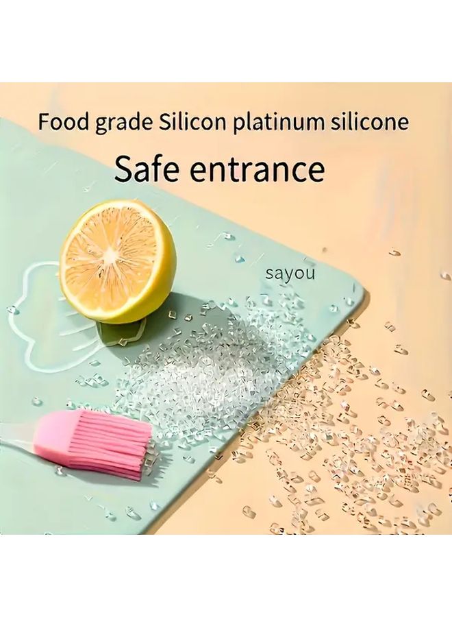 Green Non Stick Silicone Dough Mat 19 7 X 15 7 Inches BPA Free Anti Slip Baking Accessory - Image 5