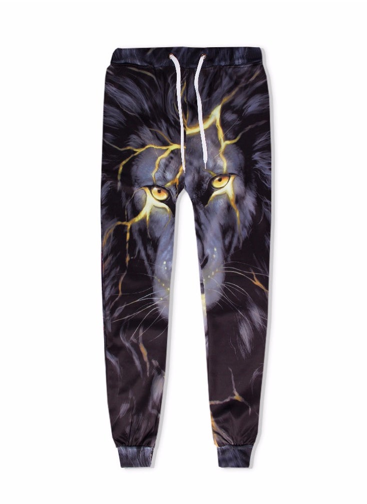 KUYING New One Piece Printed Legged Sports And Leisure Pants  - Image 1