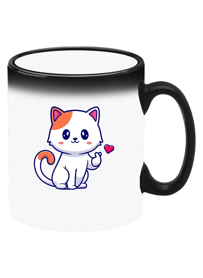 Theodor Colour Changing Heat Sensitive Magic Mug - Add Hot Tea or Coffee Cat Love For Home Office Gift Kids Men Women  - Image 2