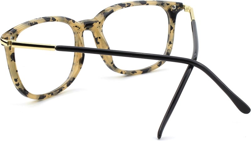 GQUEEN Fashion Fake Glasses Non Prescription Glasses Clear Lens Glasses Nerd Plain Frames Women Men, 201579 - Image 4