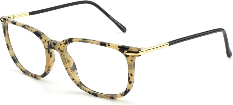 GQUEEN Fashion Fake Glasses Non Prescription Glasses Clear Lens Glasses Nerd Plain Frames Women Men, 201579 - Image 1