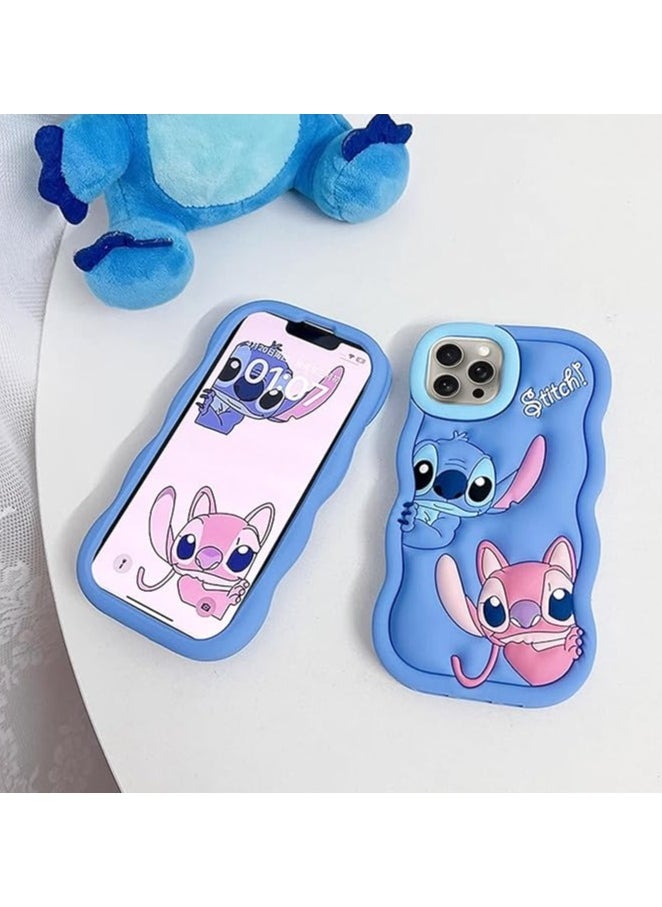 STITCH - Compatible with iPhone 13 Pro Max Case, Cute 3D Cartoon Animal Character Cool Shockproof Silicone STITCH Protective Shell Skin Cover for iPhone 13 Pro Max - Image 1