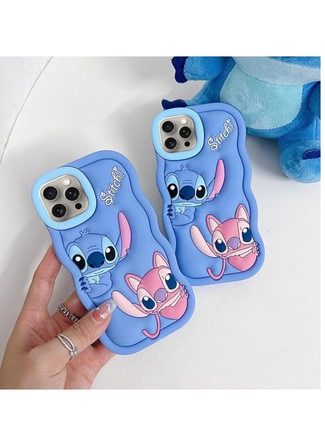 STITCH - Compatible with iPhone 13 Pro Max Case, Cute 3D Cartoon Animal Character Cool Shockproof Silicone STITCH Protective Shell Skin Cover for iPhone 13 Pro Max - Image 1