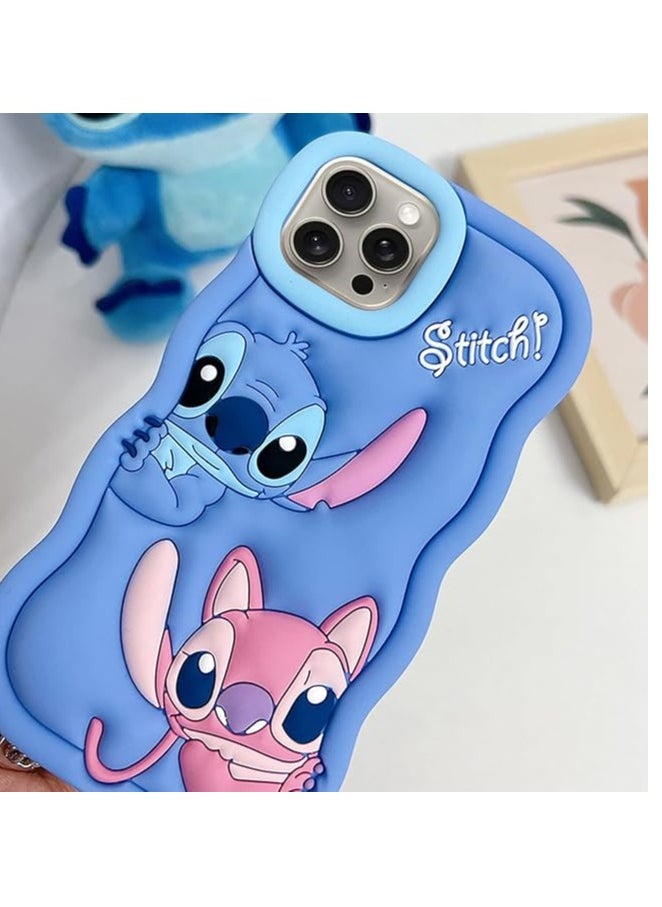 STITCH - Compatible with iPhone 13 Pro Max Case, Cute 3D Cartoon Animal Character Cool Shockproof Silicone STITCH Protective Shell Skin Cover for iPhone 13 Pro Max - Image 1