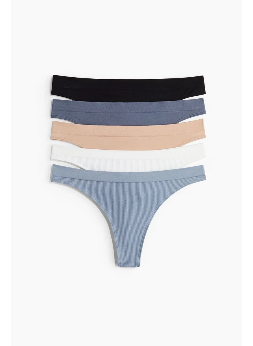 H&M 5-Pack Seamless Thong Briefs