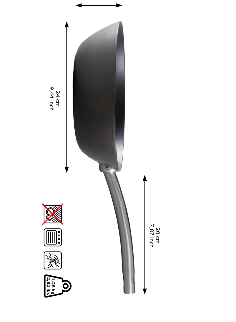 Skottsberg Skottsberg - Carbon Steel Wok 24 cm