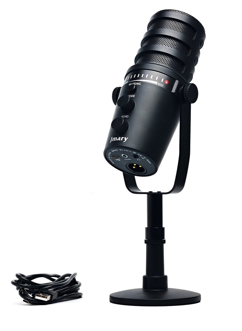 Jmary JMARY MC-PW12 USB 360° Rotating Desktop Microphone - Image 1