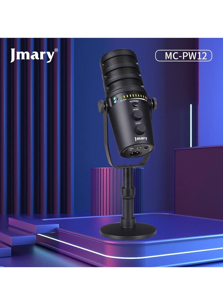 Jmary JMARY MC-PW12 USB 360° Rotating Desktop Microphone - Image 4