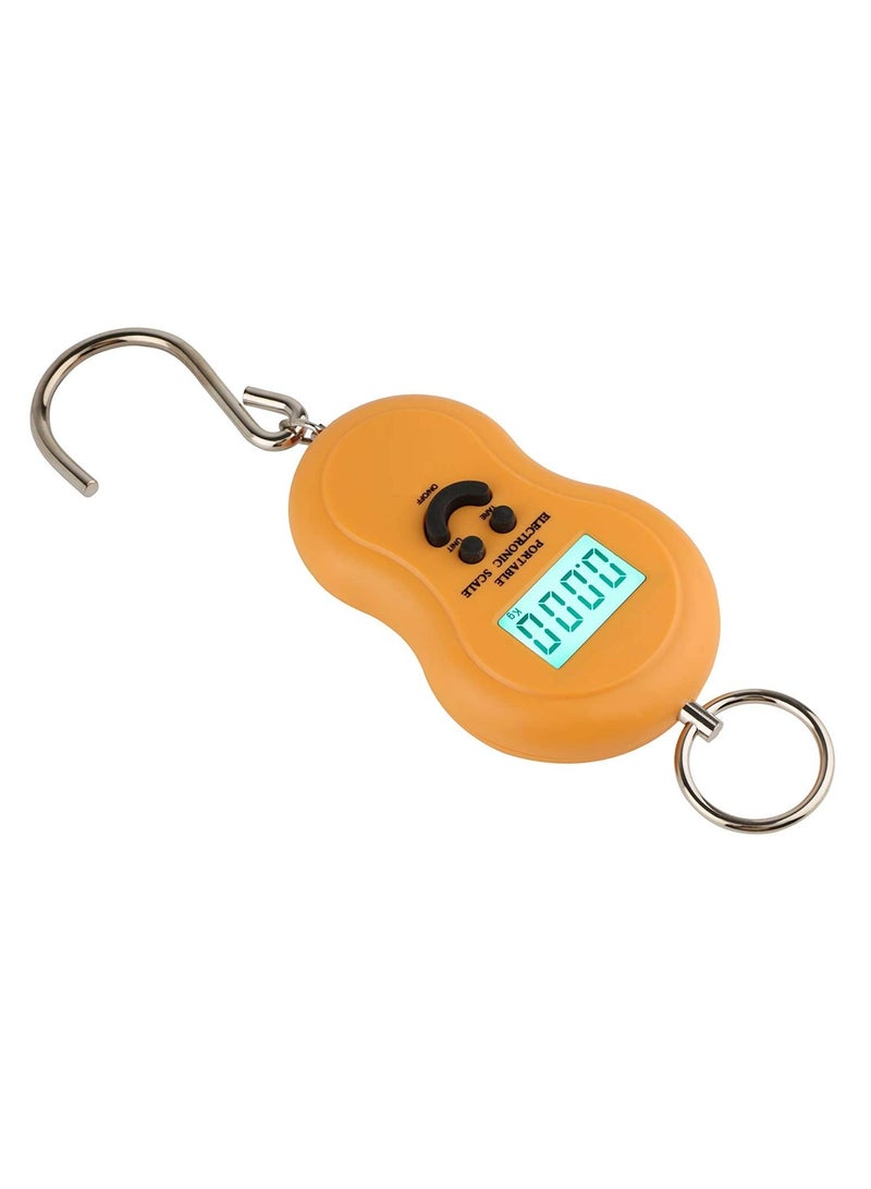 Selvaster Electronic Digital Hanging Stainless Steel Hook Luggage Portable Scale with LCD Display for Industrial Fishing Factory Use Capacity 50Kg- - Image 1
