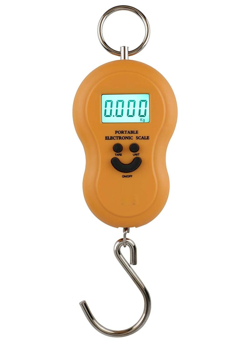 Selvaster Electronic Digital Hanging Stainless Steel Hook Luggage Portable Scale with LCD Display for Industrial Fishing Factory Use Capacity 50Kg- - Image 2