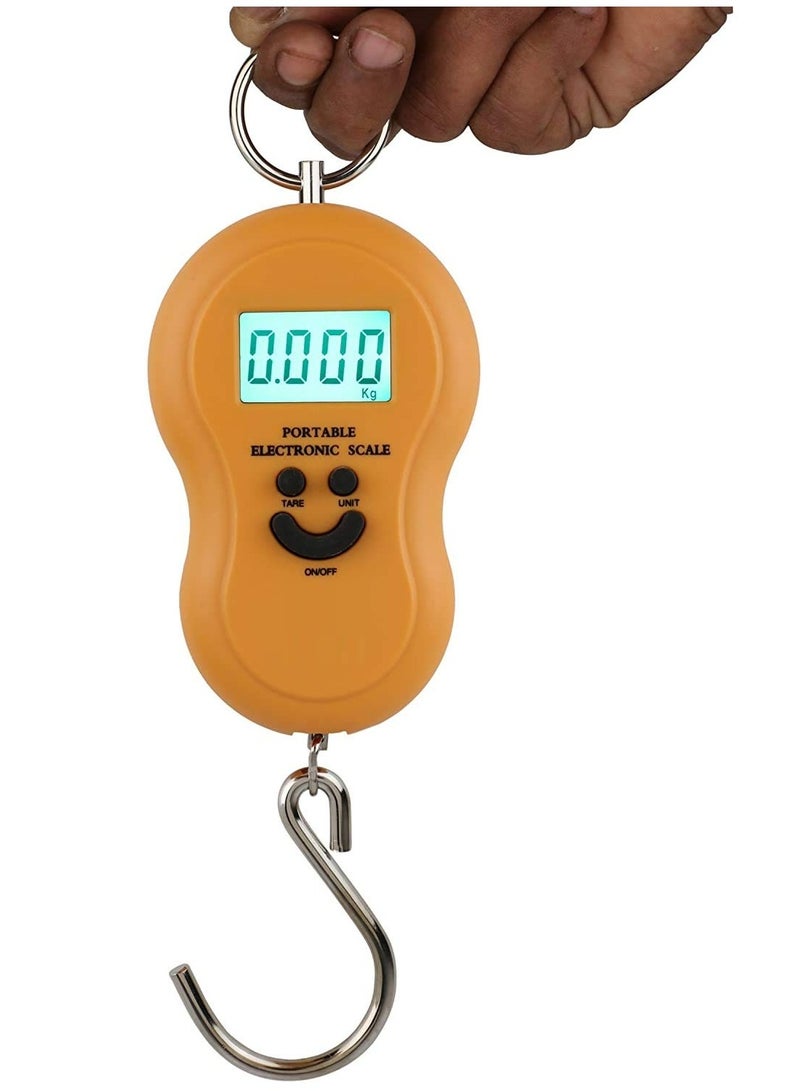 Selvaster Electronic Digital Hanging Stainless Steel Hook Luggage Portable Scale with LCD Display for Industrial Fishing Factory Use Capacity 50Kg- - Image 3