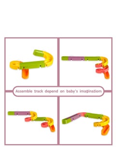 MIXDE Bath Toys Water Balls Tracks for Kids for Wall Bathtub Toy Slide for Toddlers 3+Years 34 Pcs DIY Take Apart Set Shower Gift for Children  - Image 4