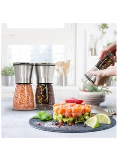 Salt & Pepper Grinder Set – 2-Pack Adjustable Ceramic Grinders for Fresh Spices, Precision Grinding, Easy-to-Use, Durable Spice Mill, Adjustable Coarseness, Perfect for Kitchen, Dining, and Seasoning, Modern Salt and Pepper Shakers. - pzsku/Z48A08D85ECA6E7539102Z/45/_/1726670807/9f9d0a15-3a9f-41cb-b261-e517ff802343