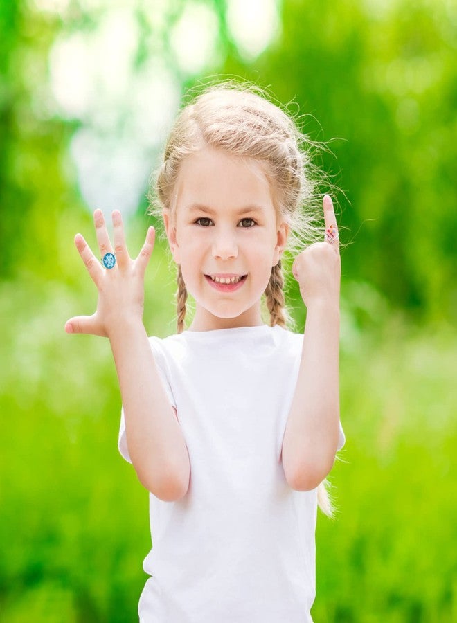 SOTOGO 36 Pieces Little Girl Rings Jewelry Rings Girl Pretend Play Rings and Dress up Rings, Little Girls Gift - Image 4