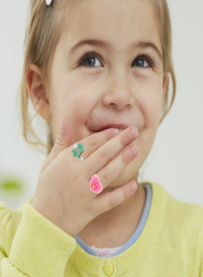 SOTOGO 36 Pieces Little Girl Rings Jewelry Rings Girl Pretend Play Rings and Dress up Rings, Little Girls Gift - Image 5
