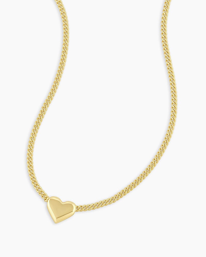 gorjana - Lou Helium Heart Necklace 17" to 19" - 18k Gold Plating - Adjustable Chain - Lobster Clasp - Elegant Heart Design - Everyday Wear - Timeless Elegance and Comfort - Image 2