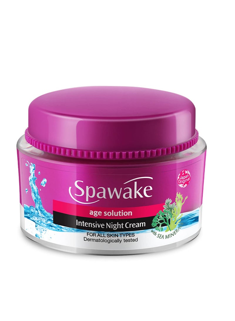 Spawake Anti Aging Face Cream Age Solution Intensive Night Cream 50g - Image 1
