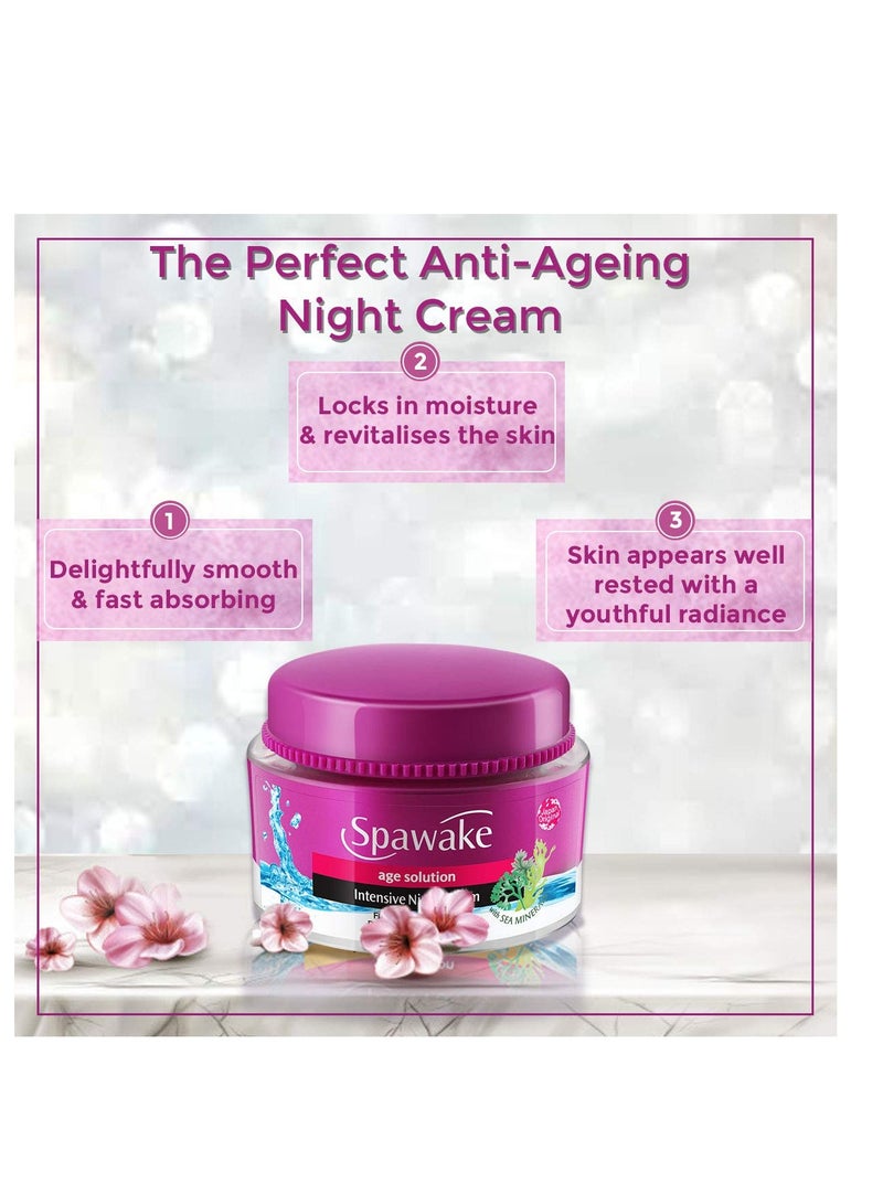 Spawake Anti Aging Face Cream Age Solution Intensive Night Cream 50g - Image 3