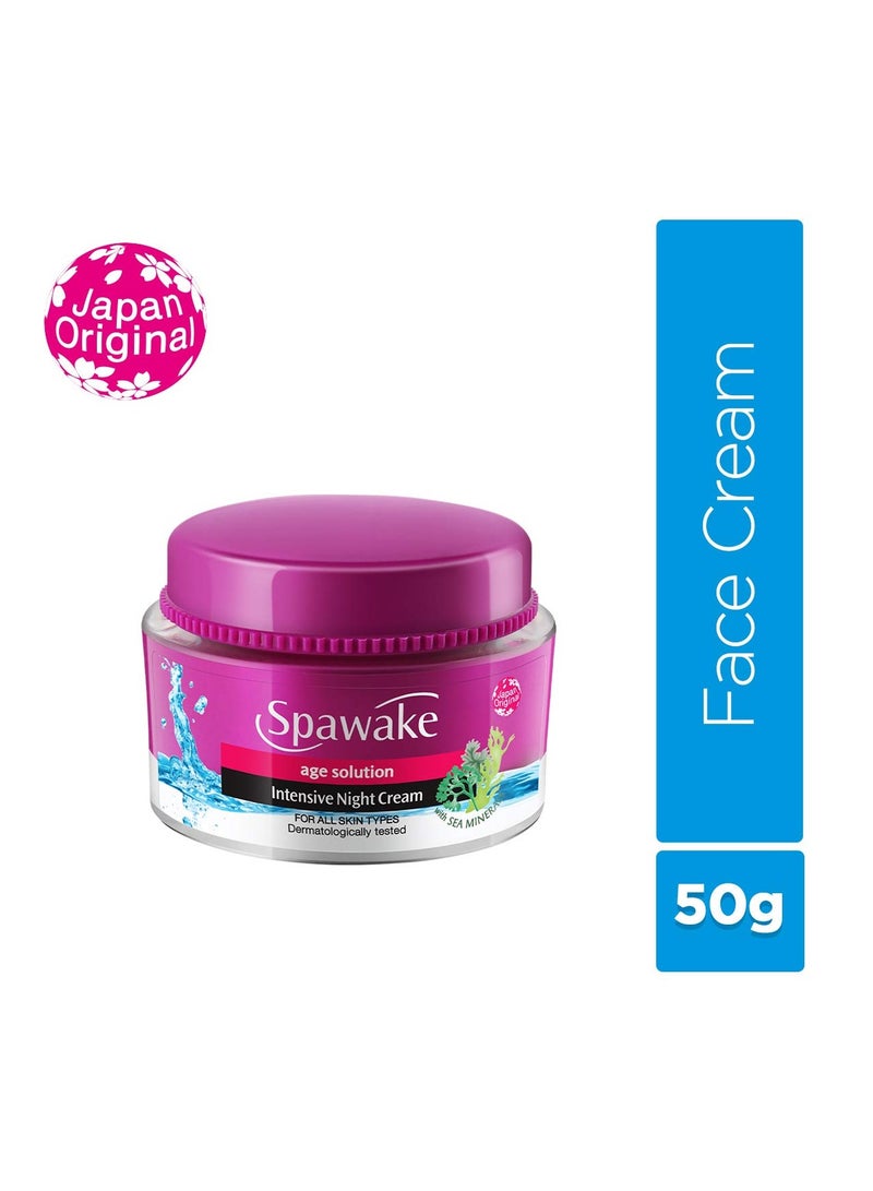 Spawake Anti Aging Face Cream Age Solution Intensive Night Cream 50g - Image 2