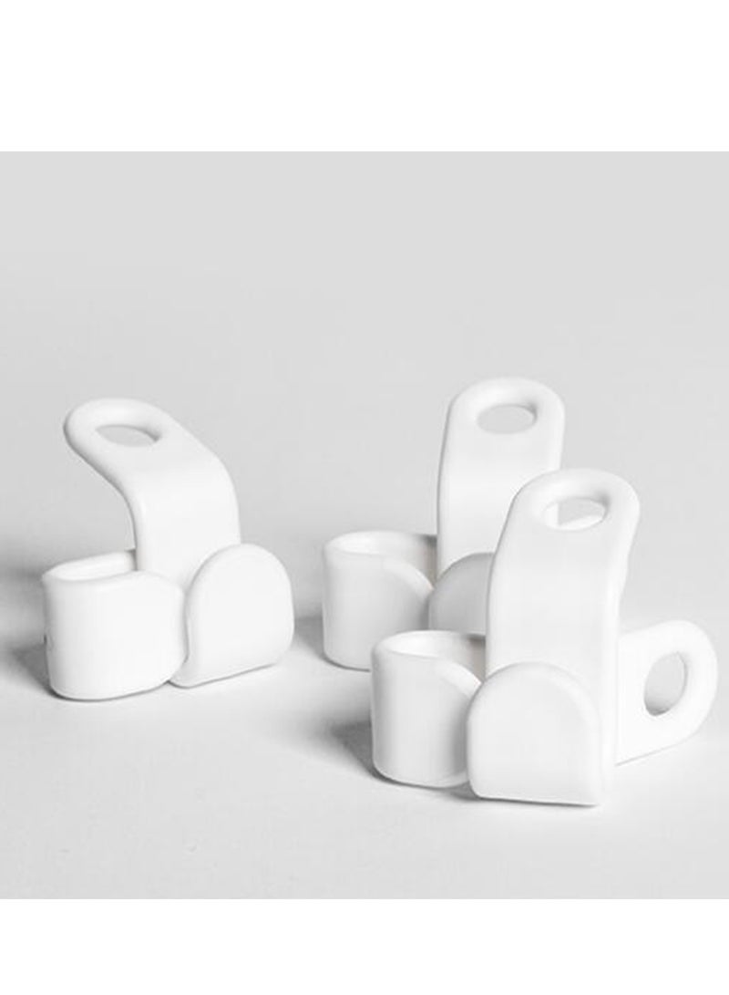 50PCS Clothes Hanger Connector Hooks Cascading Hangers Space Saving Organizer for Heavy Duty Cascading Hanger Extender Hooks White Plastic Hooks Closet Hanger - Image 3