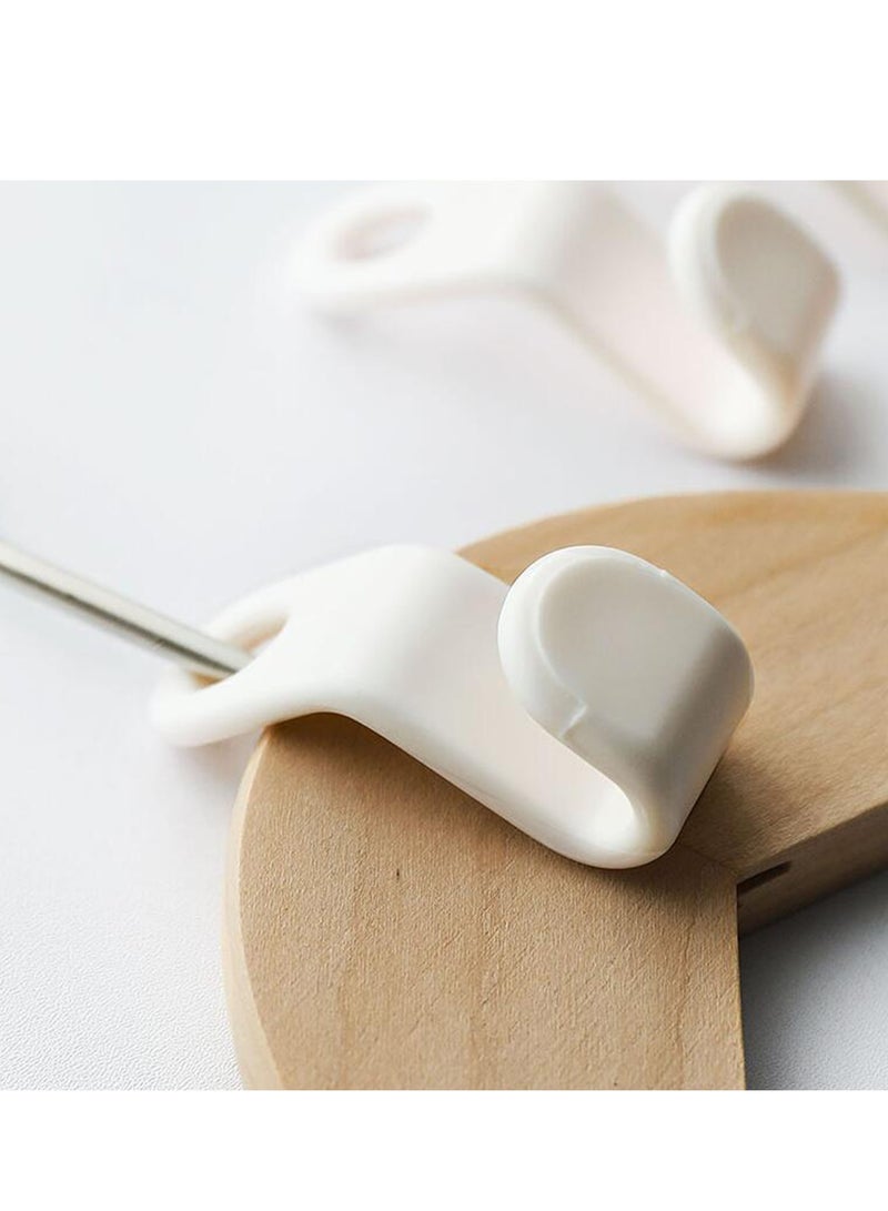 50PCS Clothes Hanger Connector Hooks Cascading Hangers Space Saving Organizer for Heavy Duty Cascading Hanger Extender Hooks White Plastic Hooks Closet Hanger - Image 5