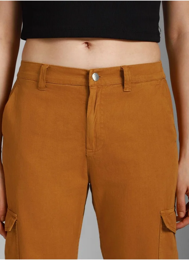 هاي ستار Women Tan Trousers