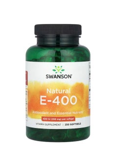 SWANSON Natural E-400 268 mg (400 IU) 250 Softgels  - Image 1