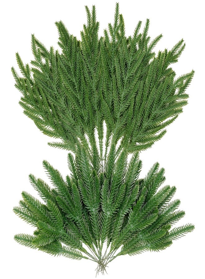 Miayon 50 PCS Artificial Pine Branches Faux Christmas Greenery Stems Cedar Picks for DIY Crafts Garland Wreath Flower Arrangements Home Holiday Decor - Image 1