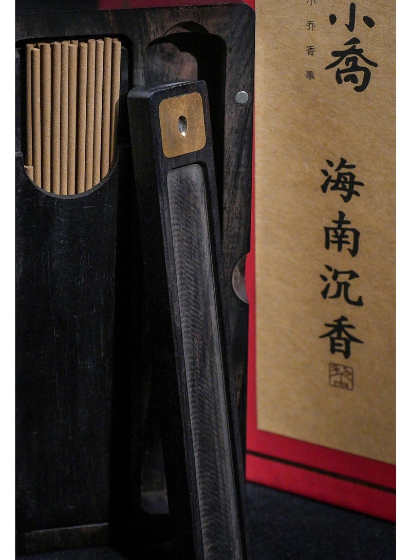 مجموعة عيدان البخور المحمولة من خشب العود من هاينان استمتع برائحة شرقية نقية 100٪ في أي مكان لتهدئة الجسم والعقل وتنشيط الروح - Image 4