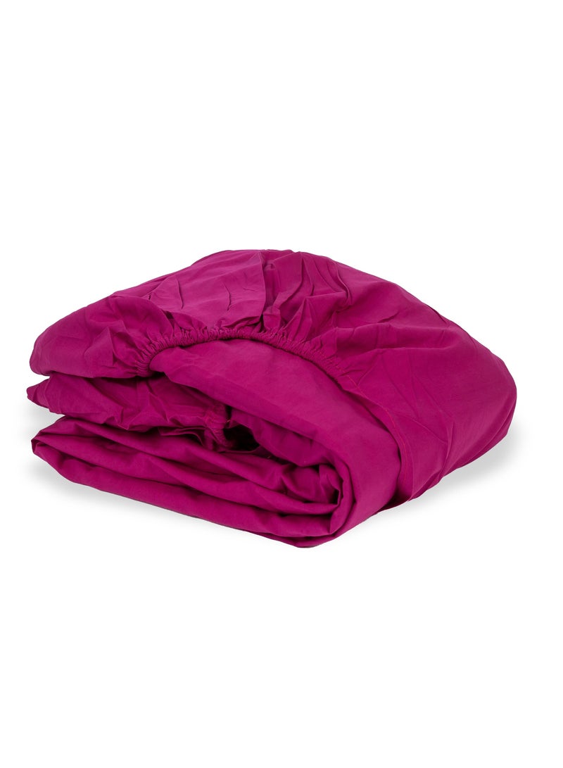 Home of linens ملاءة سرير ملائمة باللون الأرجواني 100×200  - Image 2
